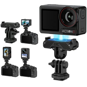 JJC DJI Action Pro �N�C�b�N�����[�X�}�E���g 1/4�l�W�� ���c�B�e�\ �O�r ���B��_ �o�b�N�p�b�N�N���b�v�K�p �i�C����&�A���~�ގ� �ϋv�� �g�ѕ֗� �V���R���p�b�h���� �C�菝�h�~ �����h�~