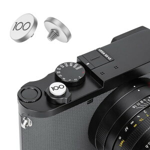 JJC �V���b�^�[�{�^�� �����[�Y�{�^�� ������ ���C�J 100���N Leica Q3 43 Q3 Q2 Q-P Q D-LUX 8 D-LUX 7 M10 M9 M-11 Fujifilm X100�V���[�Y�ȂǂɑΉ� �l�W�� �V���o�[ 1����