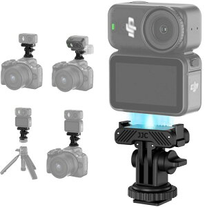 JJC DJI Action Pro �N�C�b�N�����[�X�}�E���g 1/4�l�W�� ���c�B�e�\ �O�r ���B��_ �o�b�N�p�b�N�N���b�v�K�p �i�C����&�A���~�ގ� �ϋv�� �g�ѕ֗� �V���R���p�b�h���� �C�菝�h�~ �����h�~