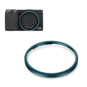 JJC GN-3 �ی샊���O ���R�[ Ricoh GR IV GR4 HDF Monochrome �ɑΉ� �݊� �����Y�f�R���[�V���������O �����O�L���b�v �A���~�j�E������ �� / ���� / �_�[�N�O���[ / �u���[ / �Ԃ� �u���b�N