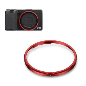 JJC GN-3 �ی샊���O ���R�[ Ricoh GR IV GR4 HDF Monochrome �ɑΉ� �݊� �����Y�f�R���[�V���������O �����O�L���b�v �A���~�j�E������ �� / ���� / �_�[�N�O���[ / �u���[ / �Ԃ� �u���b�N
