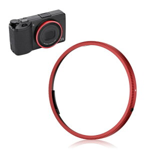 JJC GN-3 �����O�L���b�v ���R�[ Ricoh GR IV GR4 HDF Monochrome �ɑΉ� �}�E���g�ی� �݊� �����Y�f�R���[�V���������O �ی샊���O �A���~�j�E������ ABS ���b�h �Ԃ� / �� / �_�[�N�O���[ / �u���[