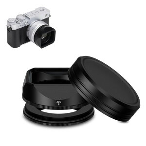 JJC �X�N�G�A���^�������Y�t�[�h �t�[�h �A�^�u�^�[�t�� Fujifilm XF 23mm 27mm F2.8 R WR/Fujifilm F2.8�����Y�ɑΉ� 39mm�t�B���^�[�ƕ��p�\ �A���~�j�E�������� ������\�� ���˖h�~ �����Y�ی�