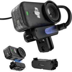 JJC DJI Osmo Nano �[�d�A�_�v�^�[�x�[�X ���C�N�C�b�N�����[�X�}�E���g �������Ή� Type-C�[�d�|�[�g �O�����W���[���s�v ���C���J�����[�d�\ 1/4�l�W�� �܂��ݎ��}�E���g �i�C����&�A���~��