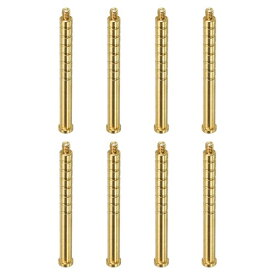 PATIKIL 200グ レイン アーチェリー アロー 真鍮 インサート 8個セット ネジ式 銅 真鍮 矢 .244/6.2mm カーボン アロー用 200グレイン。