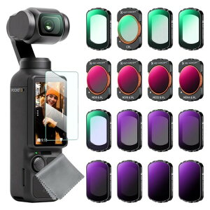 KF CONCEPT OSMO Pocket 4/3�p �����Y�t�B���^�[ 2�_�Z�b�g 4�_�Z�b�g 6�_�Z�b�g 16�_�Z�b�g CPL+1/4�u���b�N�~�X�g+ND2-32+�L�p�����Y �L�p�����Y+1.2x�A�i���t�B�b�N�����Y ���C�t�B���^�[