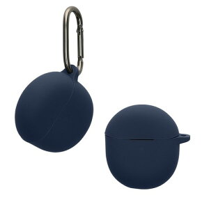 kwmobile �C���z���P�[�X Google Pixel Buds 2A�Ή� �P�[�X - ���C�����X�C���z�� �V���R�� �����h�~ ���F �u���b�N / �l�C�r�[ ���F