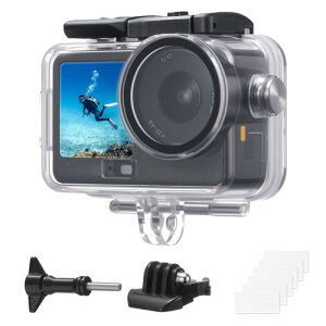 KF CONCEPT DJI Osmo Action 6 ��p �h���P�[�X �n�E�W���O 60m�h�� �v���e�N�V�����V�F�� �X���C�h���b�N�@�\���� �ψ��E�h�o�݌v �����B�e�A�N�Z�T���[ ��C�}�E���g 2�܃}�E���g�t��