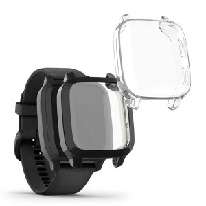 kwmobile 2x �P�[�X Garmin Venu Sq Music/Sq�Ή� �J�o�[ - �t���J�o�[ �V���R�� �ϏՌ� �S�̕ی� ���� / ���F / ���� / �A���e�B�[�N�s���N / �s���N�S�[���h �A���e�B�[�N�s���N/�s���N�S�[���h