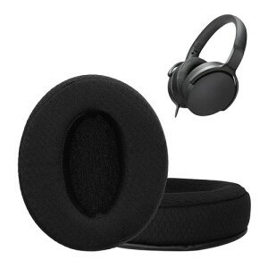 kwmobile Sennheiser HD400S / HD450SE HD458BT�Ή� �C���[�p�b�h x2 - �w�b�h�z�� ���b�V�� �C���[�p�b�h�J�o�[ ���J�o�[ �����p �O���[ / �u���b�N