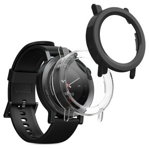 kwmobile 2x �P�[�X CMF Watch 3 Pro�Ή� �J�o�[ - �t���{�f�B �K���X �ϏՌ� �����^ ����/�ΐF ���� / �ΐF / ���� / ���F ����/���F