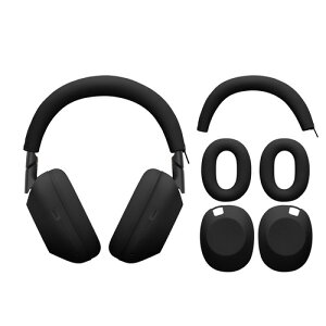 kwmobile Sony WH-1000XM6�Ή� �P�[�X�J�o�[ - 3in1�P�[�X �Z�b�g �w�b�h�z�� �ی�A�N�Z�T���[ ���h�~ ���F �u���b�N / �V���o�[