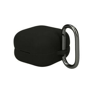 kwmobile �C���z���P�[�X Sony LinkBuds Clip WF-LC900�Ή� �P�[�X - ���C�����X�C���z�� �V���R�� �����h�~ ���F �u���b�N / �l�C�r�[ ���F