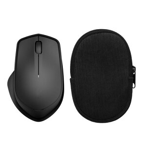 kwmobile HP 280M Silent/Logitech M705�Ή� �ی�P�[�X �}�E�X �ϏՌ� - �R�[�f�����C �}�E�X�ی� ���[�P�[�X ���F �u���b�N / �r���e�[�W �u���[