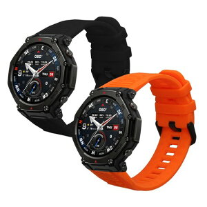 kwmobile 2x �����o���h Amazfit T-Rex3 Pro 48mm�Ή� �x���g - �V���R���o���h �\�t�g TPU �ϋv�� ���F/ ���F / �I�����W / �x�[�W�� / ���F / ���F ���F/�I�����W ���F/���F