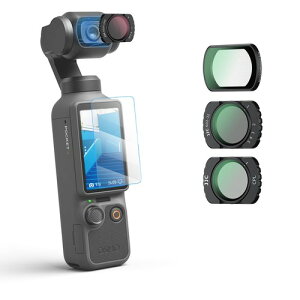 JJC Osmo Pocket 4 / 3�p �t�B���^�[�Z�b�g CPL+�u���b�N�~�X�g1/4+ND2-32 +NDV64-1000�}�O�l�b�g�z�� ���ˏ��� ���� �~�X�g�f����� HD���w�K���X ���^�A���~�t���[�� �����ߗ� �h���E�h���E�ѓd�h�~ �L