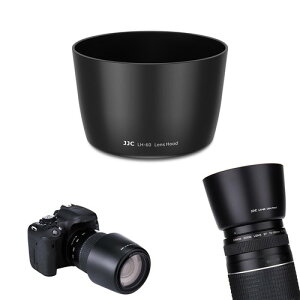 JJC �����Y�t�[�h Canon �݊� �L���m�� EF 75-300mm f/4-5.6 III USM/EF-S 55-250mm IS II�����Y �p �U58mm�ی�t�B���^�[ �� �����Y�L���b�v �����\ ET-60 PZ16-50mm��p�I�[�g�����Y�L���b�v Z-CAP for Sony F3.5-5.6
