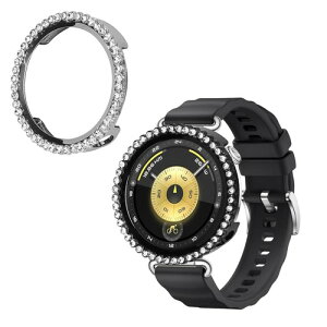 kwmobile 2x �t���[���J�o�[ Huawei Watch GT6 41mm / GT5 41mm / Watch GT4 41mm�Ή� �P�[�X - �X�}�[�g�E�H�b�` �ی� �ϏՌ� - ���F/�V���o�[ ���F / �V���o�[