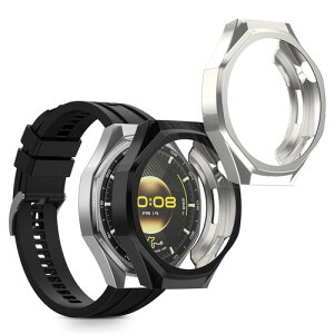 kwmobile 2x �P�[�X Huawei Watch GT6 Pro 46mm�Ή� �J�o�[ - �t���J�o�[ �V���R�� �ϏՌ� �S�̕ی� ���F/ ���F / �V���o�[ / ���F / ���� ���F/�V���o�[ ���F/����