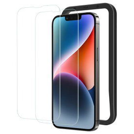 NIMASO ガラスフィルム iPhone 17e 用/iPhone 16e 用/iPhone 14 用/iPhone 13 Pro 用/iPhone 13 用 保護フィルム 強化ガラス 耐衝撃 高透過率 指紋防止 貼りやすい ガイド枠付き いPhone 17e/16e14/13pro/13対応 (6.1イン