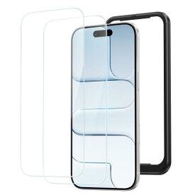 NIMASO ガラスフィルム iPhone Air 用 保護フィルム 強化ガラス 耐衝撃 高透過率 指紋防止 貼りやすい ガイド枠付き いPhone17 Air 対応 (6.5インチ) 2枚セット DSP25F1724