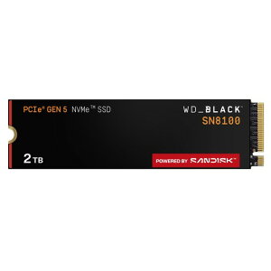 WD_BLACK 1TB/2TB SN8100 NVMe SSD �����\���b�h�X�e�[�g�h���C�u - Gen 5 PCIe 5.0 4 M.2 2280 Seq.�ǂݎ�葬�x�ő�14 900MB/�b AI�A�v���P�[�V���� �Q�[�� �r�f�I�ҏW�ɍœK WDS200T1 0M �����Q�[�~���OSSD WDS100T1
