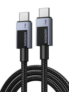 UGREEN USB C�P�[�u�� USB C 60W USB Type C�P�[�u�� �}���[�d PD3.0 iPhone 16/15 Plus Pro Max�AiPad Pro Air�AGalaxy S24/S23�APixel 9/Pro/Pro XL�APS5�A�h���[���ȂǑΉ� 3M