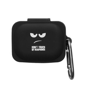 kwmobile �ی�P�[�X CMF by Nothing Nothing Ear (a)�Ή� �P�[�X - �ϏՌ� �V���R�� �P�[�X�J�o�[ Don't touch my headphones�f�U�C��