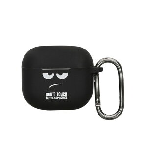 kwmobile �ی�P�[�X Huawei FreeBuds SE2 / SE3�Ή� �P�[�X - �ϏՌ� �V���R�� �P�[�X�J�o�[ Don't touch my headphones�f�U�C��