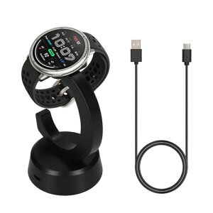 kwmobile �[�d�P�[�u�� Amazfit Bip 6 / Amazfit Active 2 (A2437) / Active 2 Square (A2434)�Ή� �[�d�� - �X�}�[�g�E�H�b�` �[�d�X�^���h �X�y�A ���F