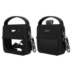 kwmobile Bose SoundLink Micro Speaker (2nd Gen)�Ή� �P�[�X - �ی�P�[�X �X�s�[�J�[ �ϏՌ� �\�t�g �V���R�� - ���F �u���b�N