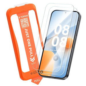 TORRAS For Google Pixel 9a 10a �K���X�t�B���� �w��F�ؑΉ� �q��F���K���X ���蕂���[�� 9H 10H �d�x �ČRMIL�K�i �S�ʕی� �^�b�`���x���� �ɍ׃x�[���Ή� ���E���h�G�b�W ���ȒP�\��t��