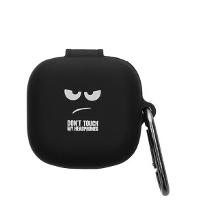 kwmobile �ی�P�[�X Anker Soundcore P31i / Soundcore R60iNC�Ή� �P�[�X - �ϏՌ� �V���R�� �P�[�X�J�o�[ Don't touch my headphones�f�U�C��