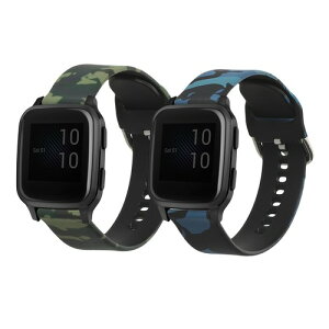 kwmobile 2x Garmin Venu Sq Music/Sq�Ή� �o���h - �����x���g �V���R���o���h �\�t�g TPU �ϋv�� - �J���t���[�W���f�U�C�� �J���t���[�W�� 01-79-80