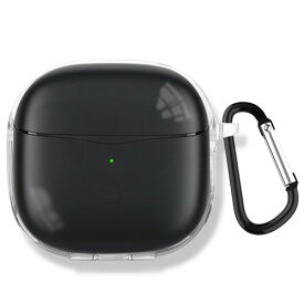 TOORQR For SOUNDPEATS Air3 Deluxe HS/SOUNDPEATS Air3 Deluxe ケース カバー SOUNDPEATS Air3 Deluxe TPU素材 ケース 保護カバー 防水 防塵 落下防止 キズ防止 全面保護 軽量 カラビナ付き(クリア)