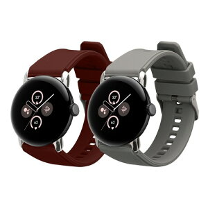 kwmobile 2x �����o���h Google Pixel Watch 3 41mm / 2 1�Ή� �x���g - �V���R���o���h �\�t�g TPU �ϋv�� �O���[/ �O���[ / �A���e�B�[�N�s���N / �O���[ / �{���h�[���[�W�� �O���[/�A���e�B�[�N�s���N