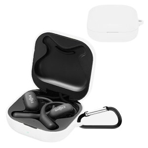 TOORQR For Shokz OpenFit �P�[�X �J�o�[ Shokz OpenFit�V���R���f�� �P�[�X �ی�J�o�[ �h�� �h�o �����h�~ �L�Y�h�~ �S�ʕی� �y�� �J���r�i�t��(�z���C�g)