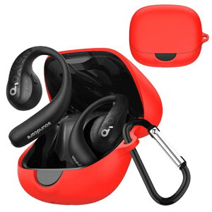 TOORQR For Anker Soundcore AeroFit Pro �P�[�X �J�o�[ Pro�V���R���f�� �ی�J�o�[ �h�� �h�o �����h�~ �L�Y�h�~ �S�ʕی� �y�� �J���r�i�t�� �O���[�� / �u���[ / �z���C�g / ���b�h