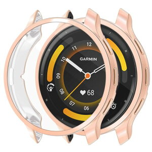 TOORQR For GARMIN Venu 3�Ή� �P�[�X �K�[�~��Venu 3 �g�E�H�b�`�P�[�X ��̌^ �ϏՌ� TPU�f�ޒ����^ ���h�~ �S�ʕی� �w��h�~ ��U�h�~ �����x �����ߗ� venu 3 �p �J�o�[ 45mm(���[�Y�S�[���h)