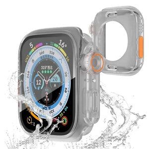 TOORQR �Ή� Apple Watch Series 40mm/41mm/42mm/44mm/45mm/46mm �A�b�v���E�H�b�` �J�o�[360°�h���P�[�X ���b��Ultra��̌^ PC �K���X�f�� �S�ʕی� �ϏՌ� �����ȒP Watch�ی�J�o�[ SE3/SE2/SE/6/5/4 �N���A