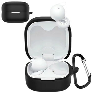 TOORQR For SONY LinkBuds Fit WF-LS910N �P�[�X �J�o�[ �V���R���f�� �ی�J�o�[ �h�� �h�o �����h�~ �L�Y�h�~ �S�ʕی� �y�� �J���r�i�t�� �u���b�N / �u���[ / �z���C�g / ���b�h