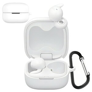 TOORQR For SONY LinkBuds Fit WF-LS910N �P�[�X �J�o�[ �V���R���f�� �ی�J�o�[ �h�� �h�o �����h�~ �L�Y�h�~ �S�ʕی� �y�� �J���r�i�t�� �u���b�N / �u���[ / �z���C�g / ���b�h