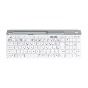 ���W�N�[�� �É� Bluetooth ���C�����X�L�[�{�[�h K580OW �I�t�z���C�g �����^ ���^ Unifying ���C�����X �L�[�{�[�h ���^ �e���L�[ ���� Windows Mac iPad iOS Android Chrome Surface K580