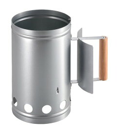 キャプテンスタッグ(CAPTAIN STAG) バーベキュー用 大型 火起し器 UG-3292 シルバー 160×265×高さ270mm