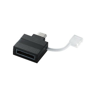 ELECOM �X�}�[�g�t�H���pmicro docomo softbank�[�q�p ���} �u���b�N MPA-FSMBADBK �X�}�[�g�t�H���pmicro-USB�ϊ��A�_�v�^ USBminiB�[�q�p 10cm MPA-MFMB