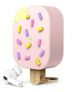 elago AirPods Pro2 �Ή� �P�[�X �ϏՌ� ���킢�� �؍� �� �A�C�X�N���[�� �V���R�� �J�o�[ �����h�~ �J���r�i �t Apple Pro 2 �A�b�v�� �G�A�|�b�c�v��2 ��2���� MQD83J/A MTJV3J/A ICE CREAM ���x���_�[