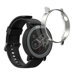 kwmobile 2x �P�[�X CMF by Nothing Watch Pro 2 D398 �Ή� - �X�}�[�g �X�|�[�c�E�H�b�` �t�� �ی�P�[�X �g���b�J�[�Ȃ� �V���o�[ / ���� / ���F / �V���o�[ / ���F / ����