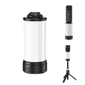 JJC �~�jLED�r�f�I���C�g DJI / ���^ �B�e�p���C�g 3�i�K���邳����/5�i�K���邳���� 6500K�F���x 500mAh Type-C�[�d�� �~�j���C�g �y�� �⏕�Ɩ� Vlog �r�f�I�B�e�ɓK�p pro IPX5�h�� Osmo Action Nano 360°
