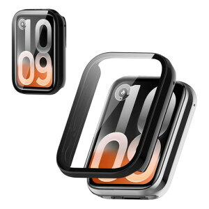 For Xiaomi Smart Band 10 Pro �P�[�X �t�B����+PC�t���[�� ��̌^ �ی�J�o�[ �K���X�t�B���� ��̌^ �h�� �h�oHUKWIMO 3D�S�ʕی� �w��h�~ HD�����ߗ� ���ɋ��� �C�A�[�� �ɔ� �������� ���˒ጸ