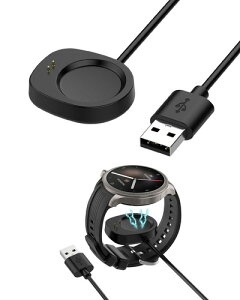 Amazfit T-REX3/Amazfit Balance �[�d�� 1���Z�b�g�X�}�[�g�E�H�b�` �s�N�Z���E�H�b�`�[�d�� ���C HUKWIMO USB-A�R�l�N�^ Amazfit Balance �Ή� �X�}�[�g�E�H�b�` �����ϋv 1m���� 1�{ �u���b�N